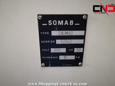تراش سی ان سی دو محور تک ابزار SOMAB UNIMAB 400 ساخت فرانسه
